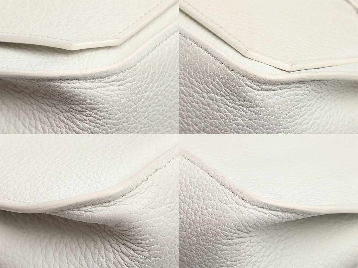 Hermès White Clémence Jypsière 28 - Image 8