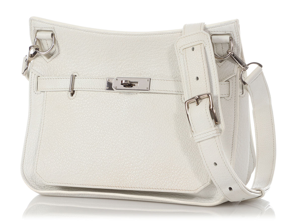 Hermès White Clémence Jypsière 28 - Image 2