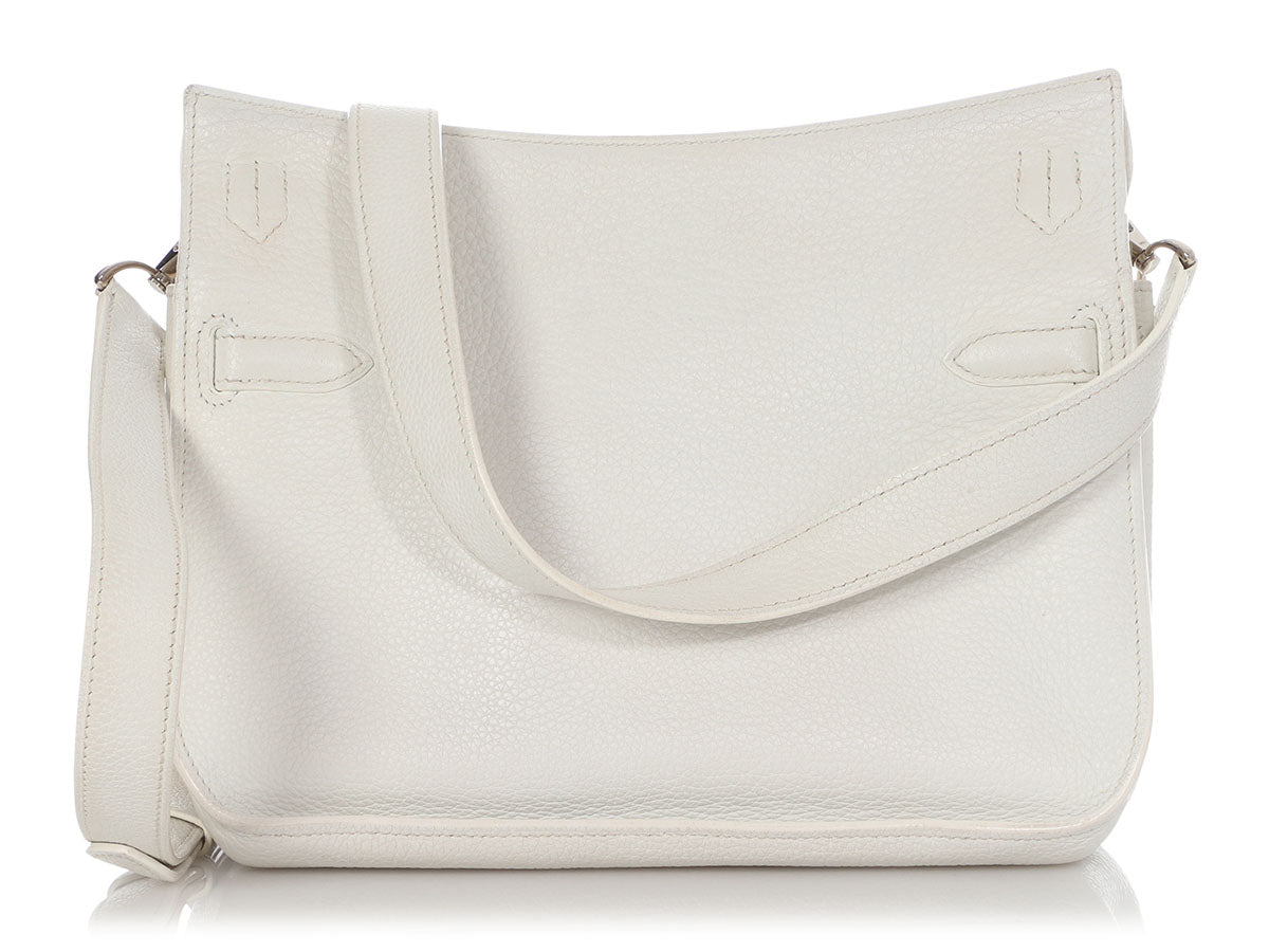 Hermès White Clémence Jypsière 28 - Image 4