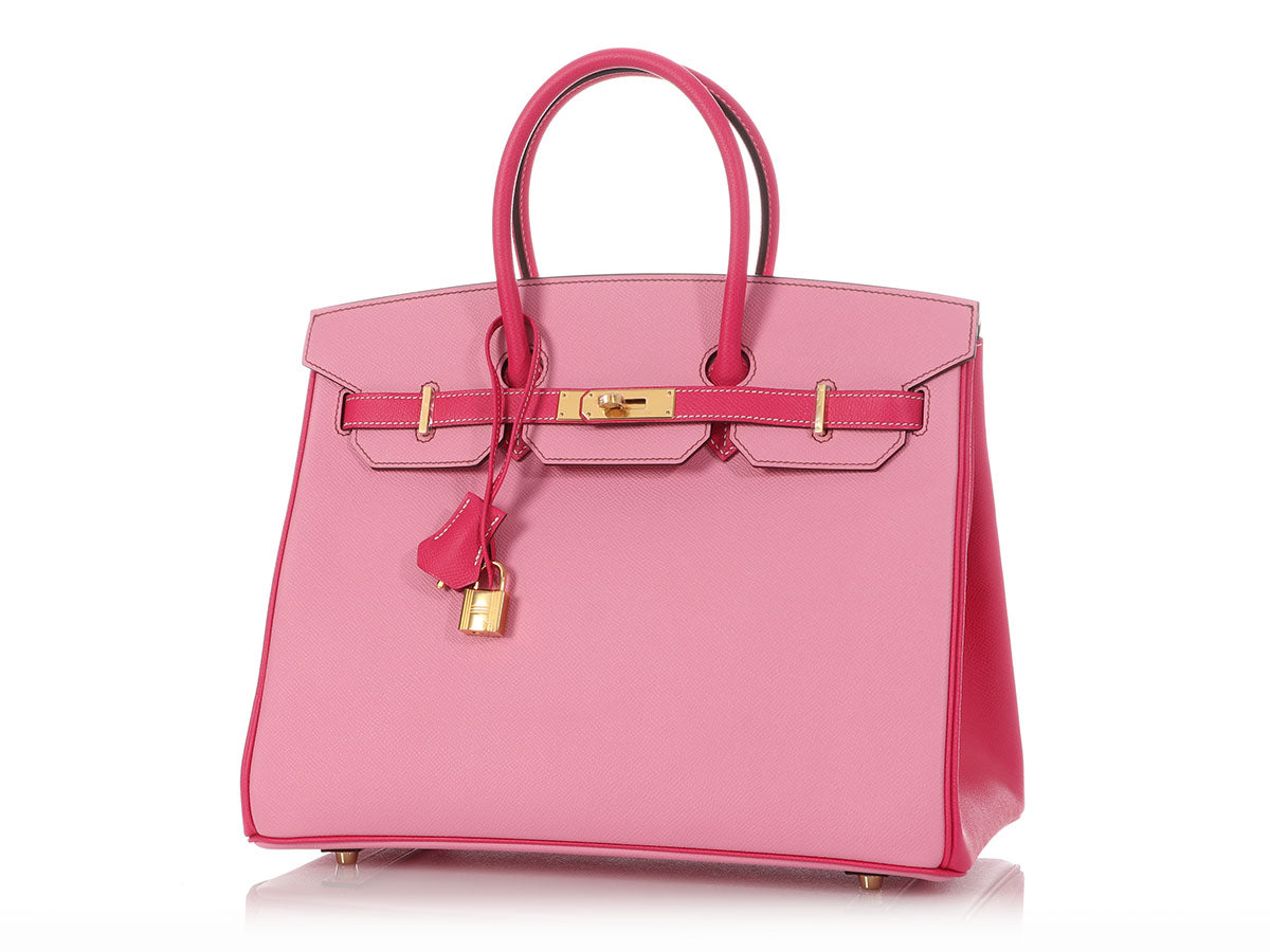 Hermès SO Rose Tyrien and 5P Pink Epsom Birkin 35 - Image 2