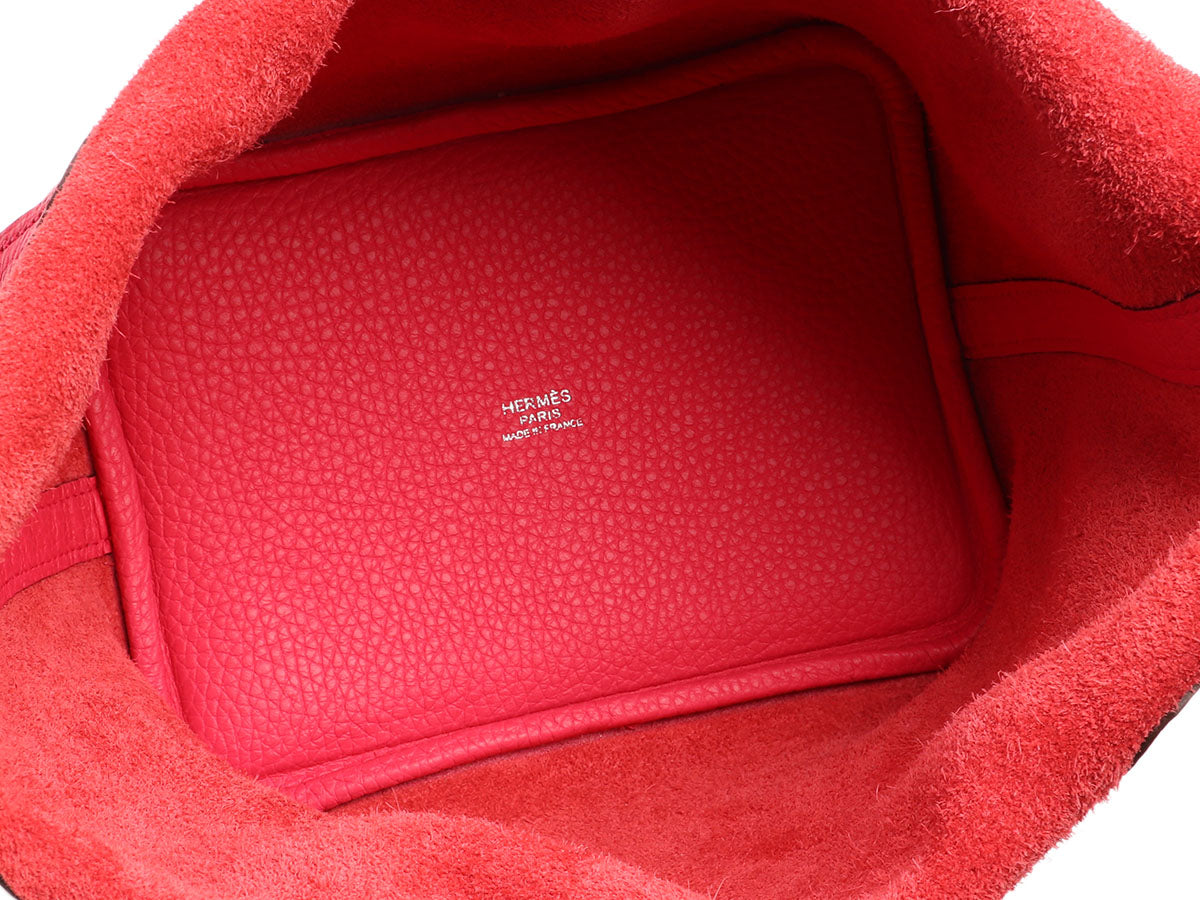 Hermès Rose Extrême Clémence Picotin Lock 18 - Image 9