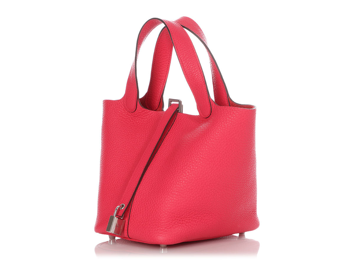 Hermès Rose Extrême Clémence Picotin Lock 18 - Image 5