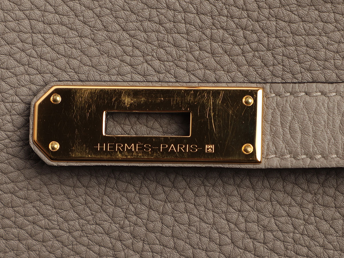 Hermès Gris Asphalte Togo Birkin 30 - Image 9