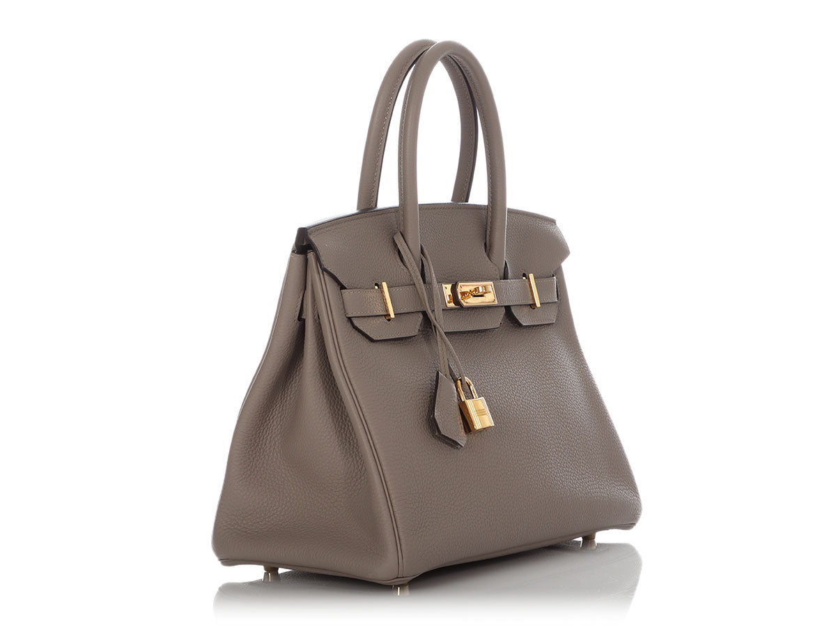 Hermès Gris Asphalte Togo Birkin 30 - Image 5