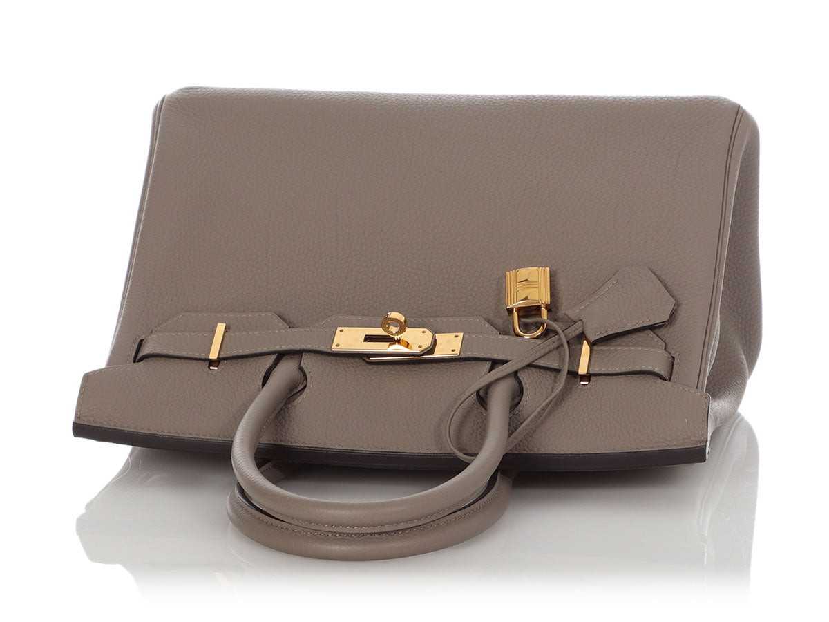 Hermès Gris Asphalte Togo Birkin 30 - Image 7