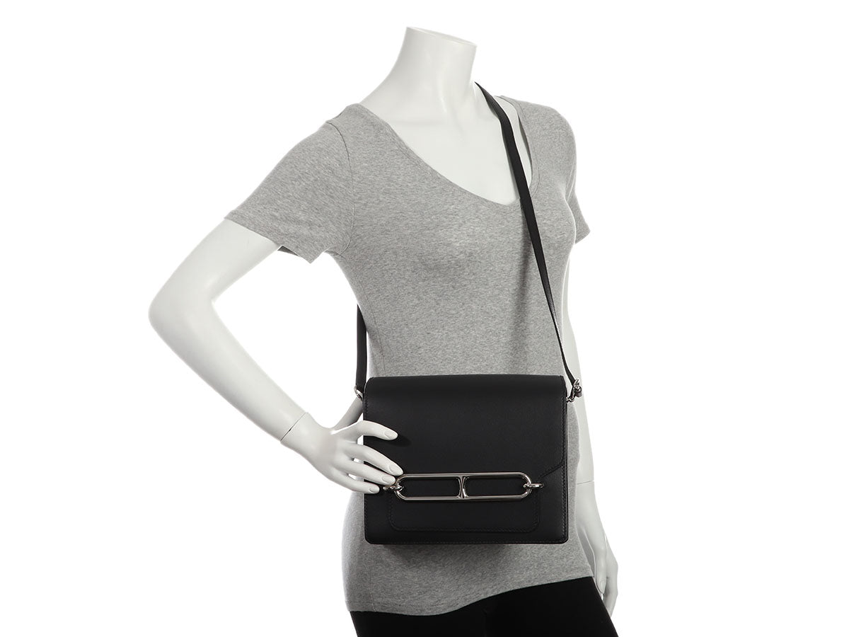 Hermès Black Allegretto Roulis 23 - Image 10