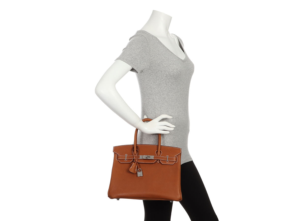 Hermes Fauve Barenia Faubourg Birkin 30 - Image 11