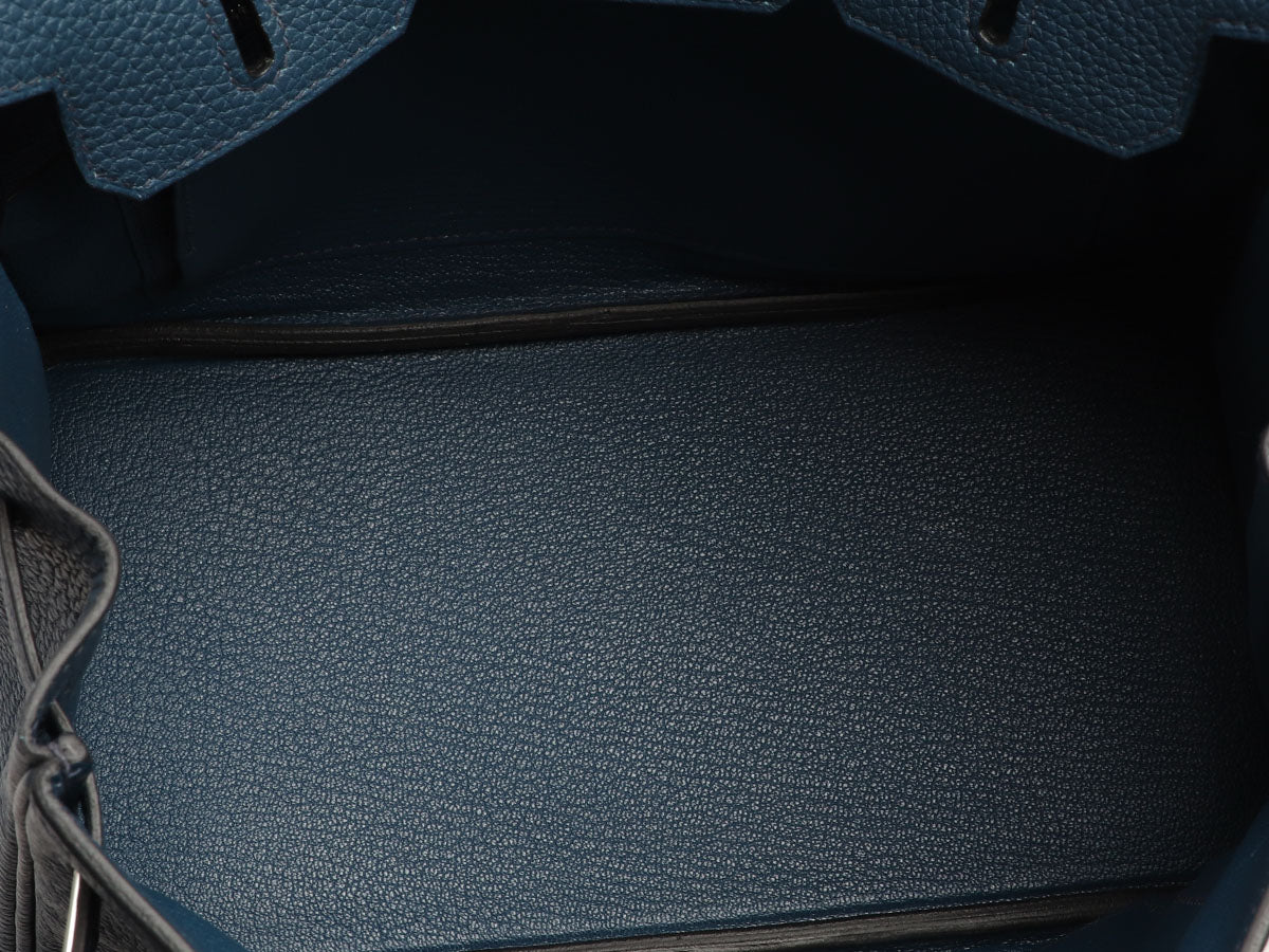 Hermès Bleu de Prusse Togo Birkin 25 - Image 9