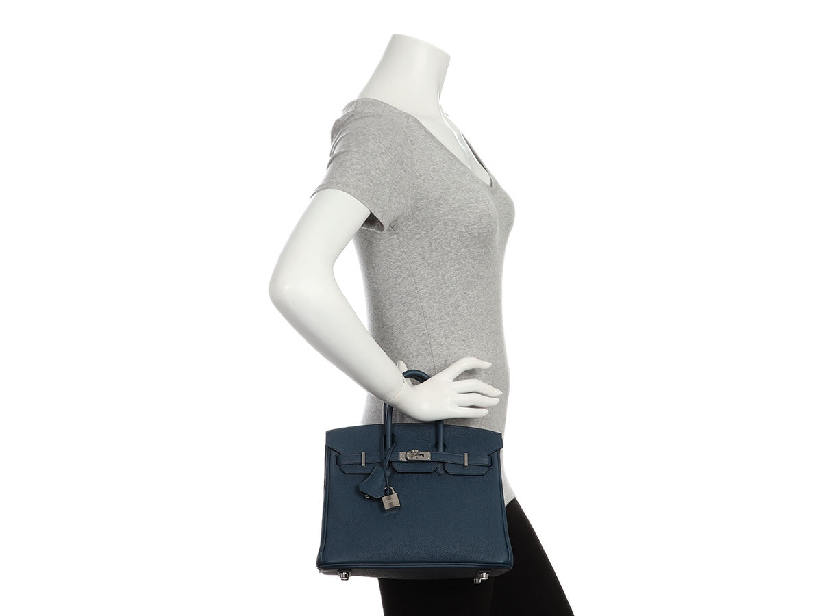 Hermès Bleu de Prusse Togo Birkin 25 - Image 11