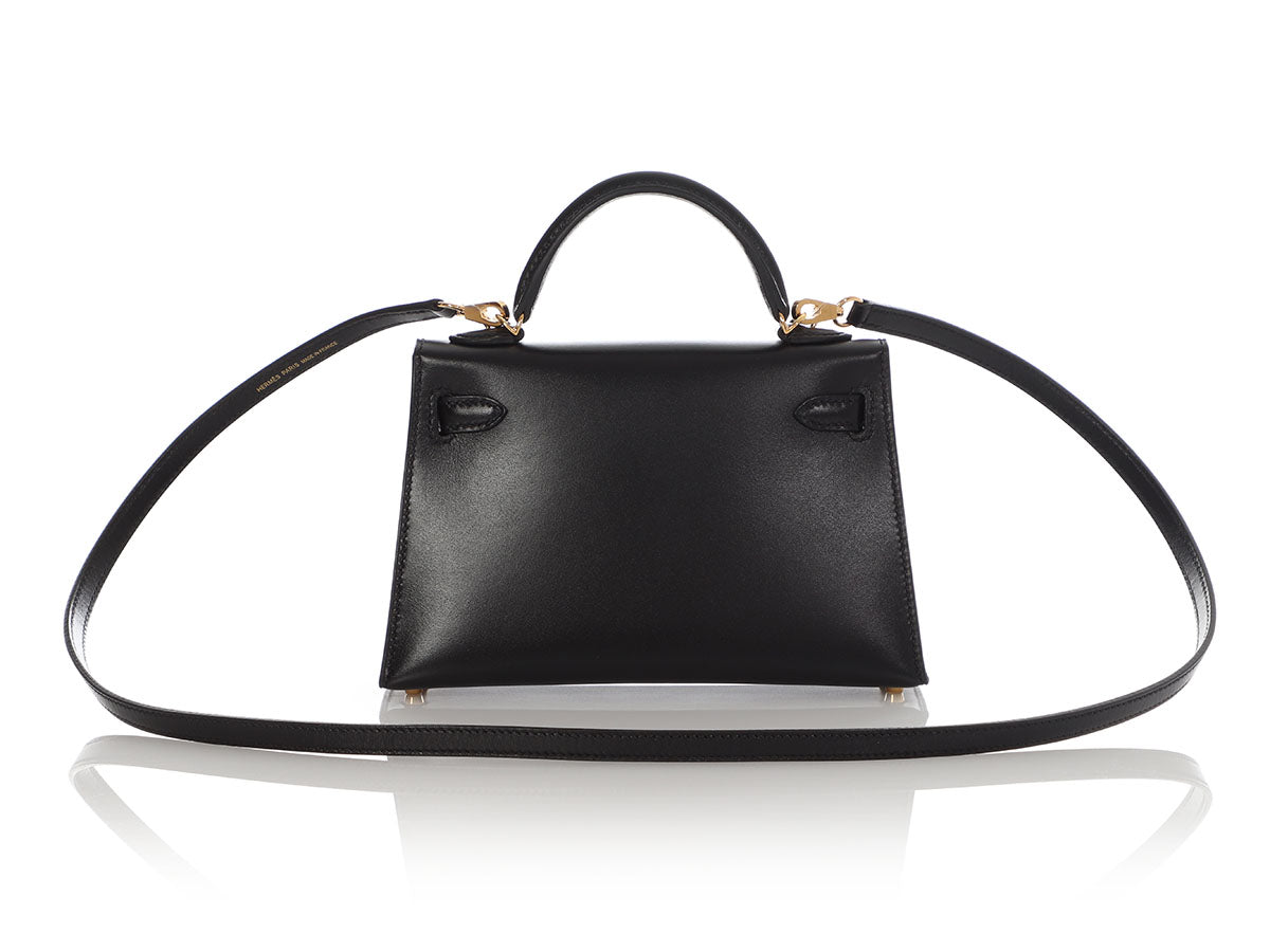 Hermès Mini Black Tadelakt Kelly 20 - Image 5