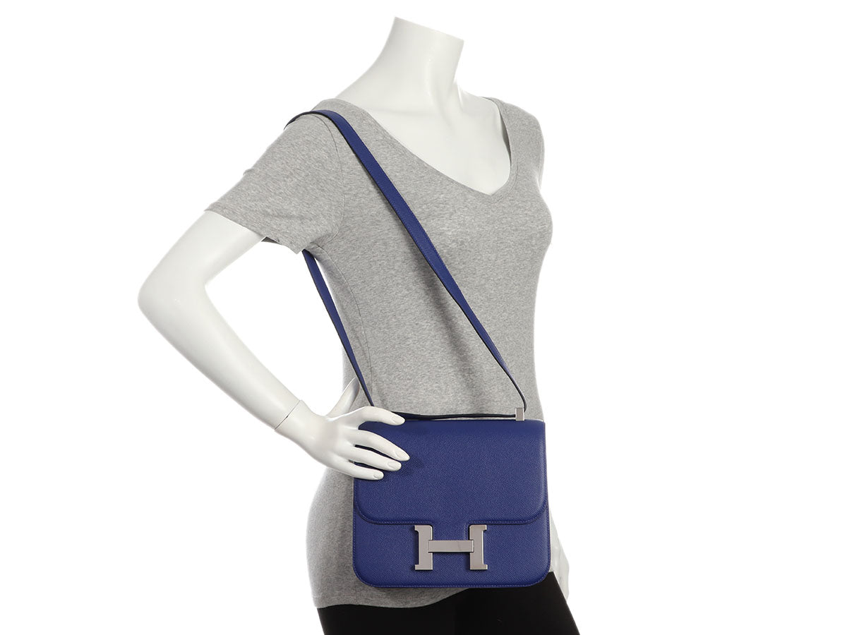 Hermès Bleu Electrique Epsom Constance 24 - Image 10