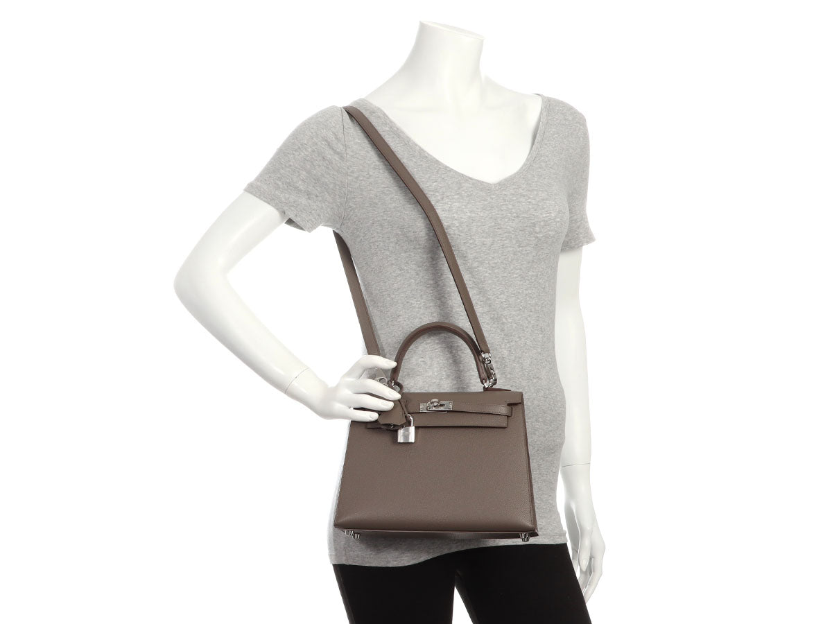 Hermès Etain Epsom Kelly 25 - Image 11