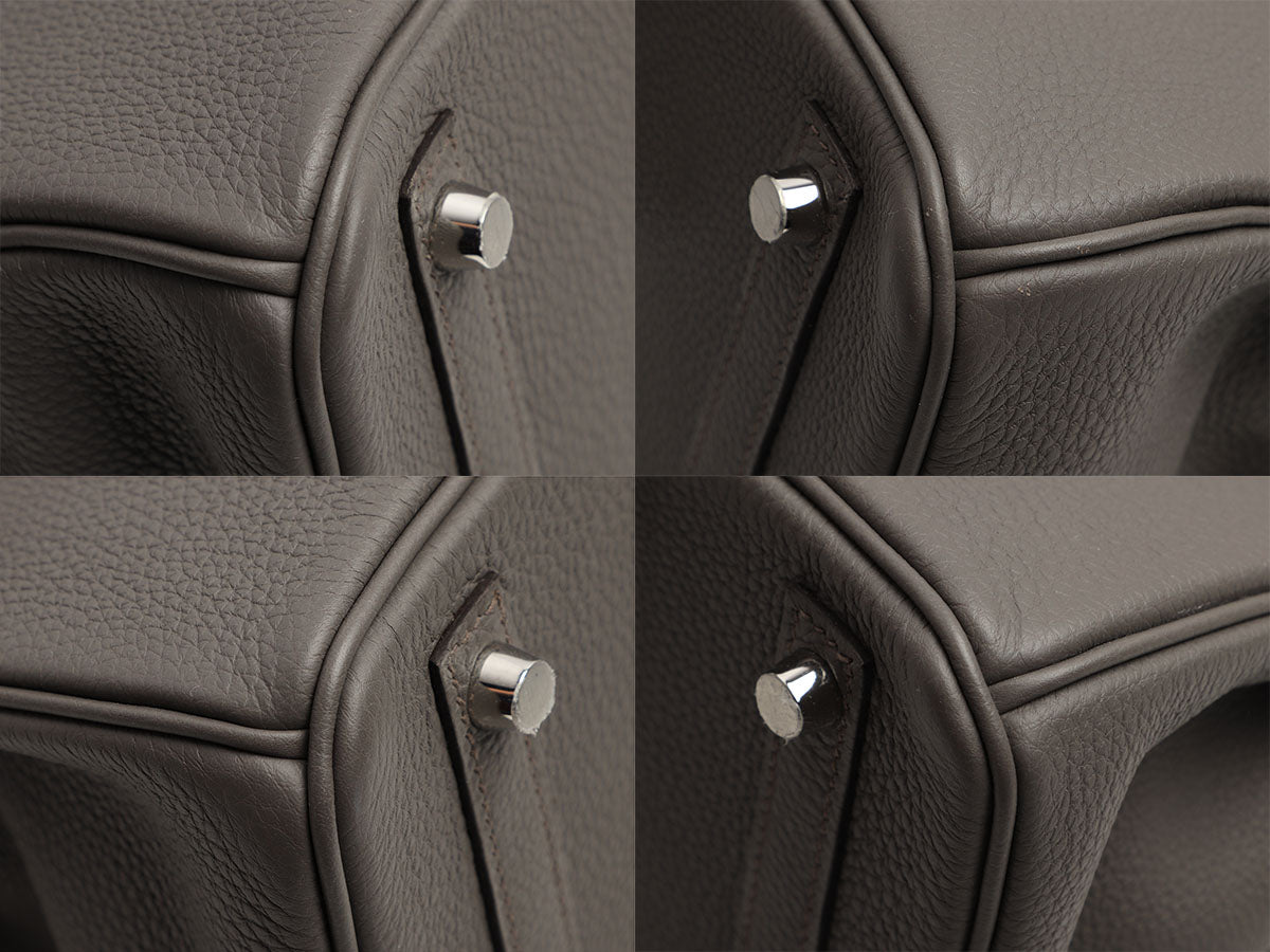 Hermès Etain Togo Birkin 30 - Image 9