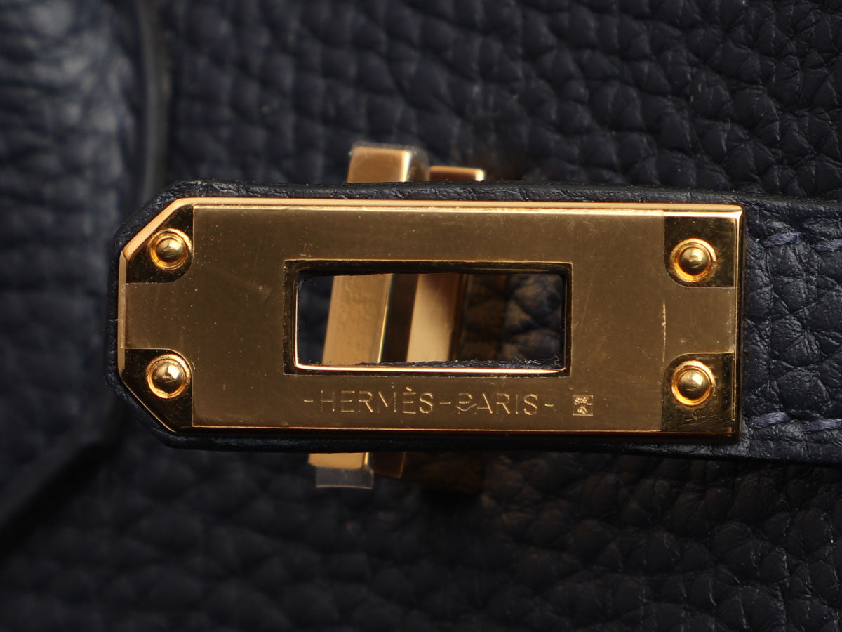 Hermès Bleu Nuit Togo Birkin 25 - Image 9