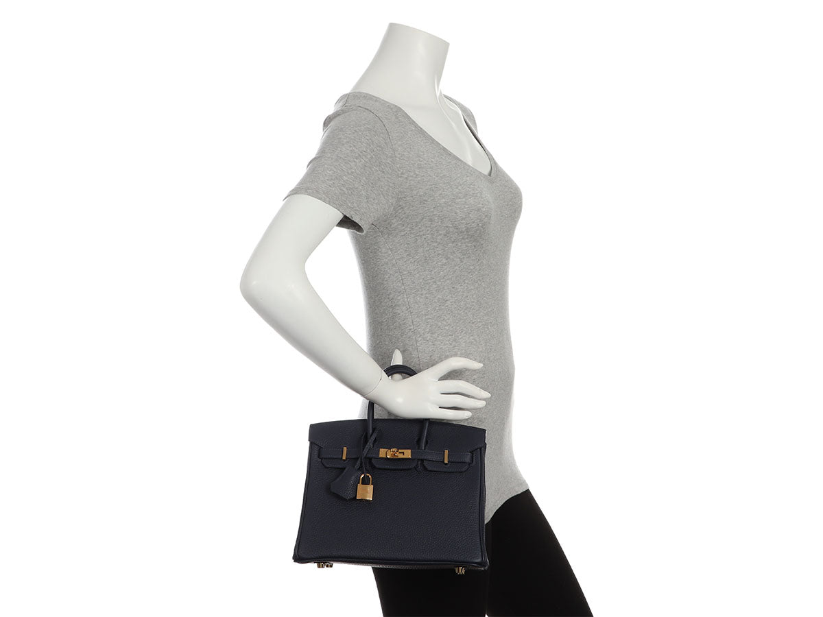 Hermès Bleu Nuit Togo Birkin 25 - Image 11