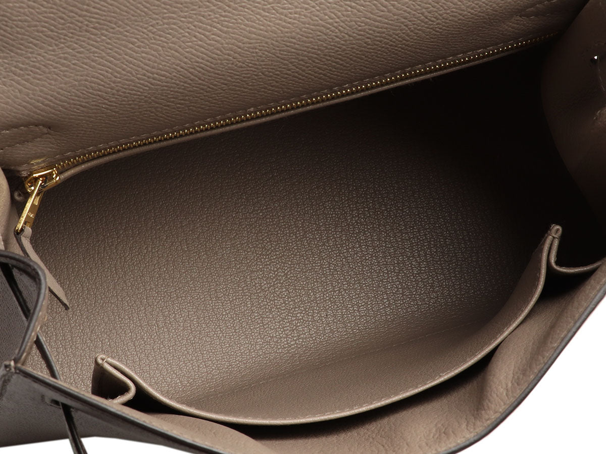 Hermès Gris Asphalte Epsom Kelly 25 - Image 10