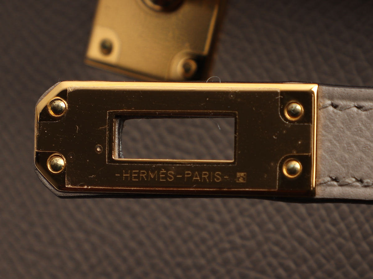 Hermès Gris Asphalte Epsom Kelly 25 - Image 8