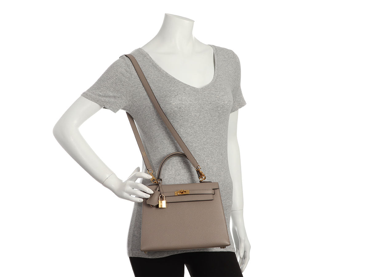 Hermès Gris Asphalte Epsom Kelly 25 - Image 11