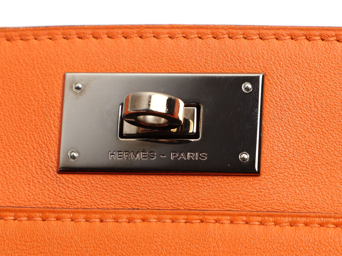 Hermès Orange Swift Toolbox 20 - Image 8