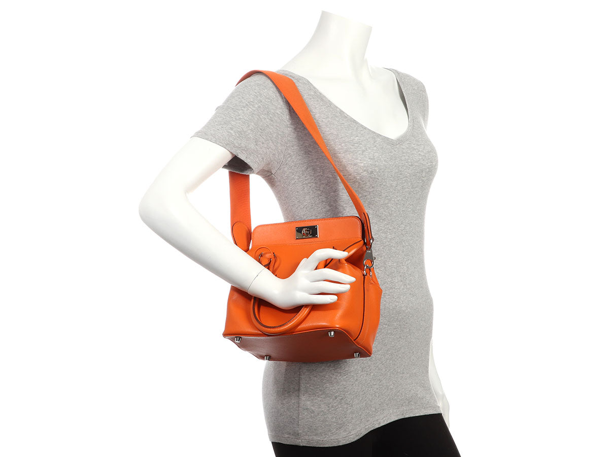 Hermès Orange Swift Toolbox 20 - Image 11