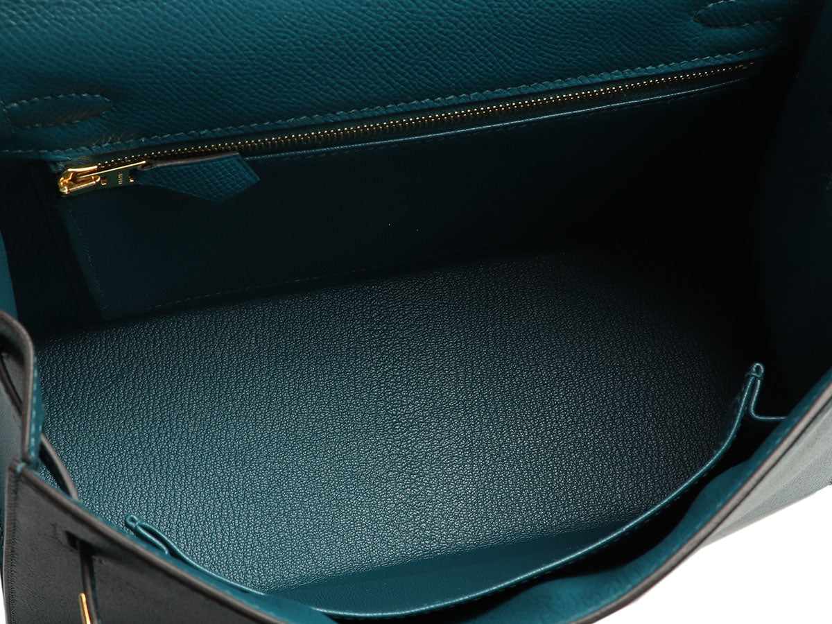 Hermès Vert Bosphore Epsom Kelly 25 - Image 10