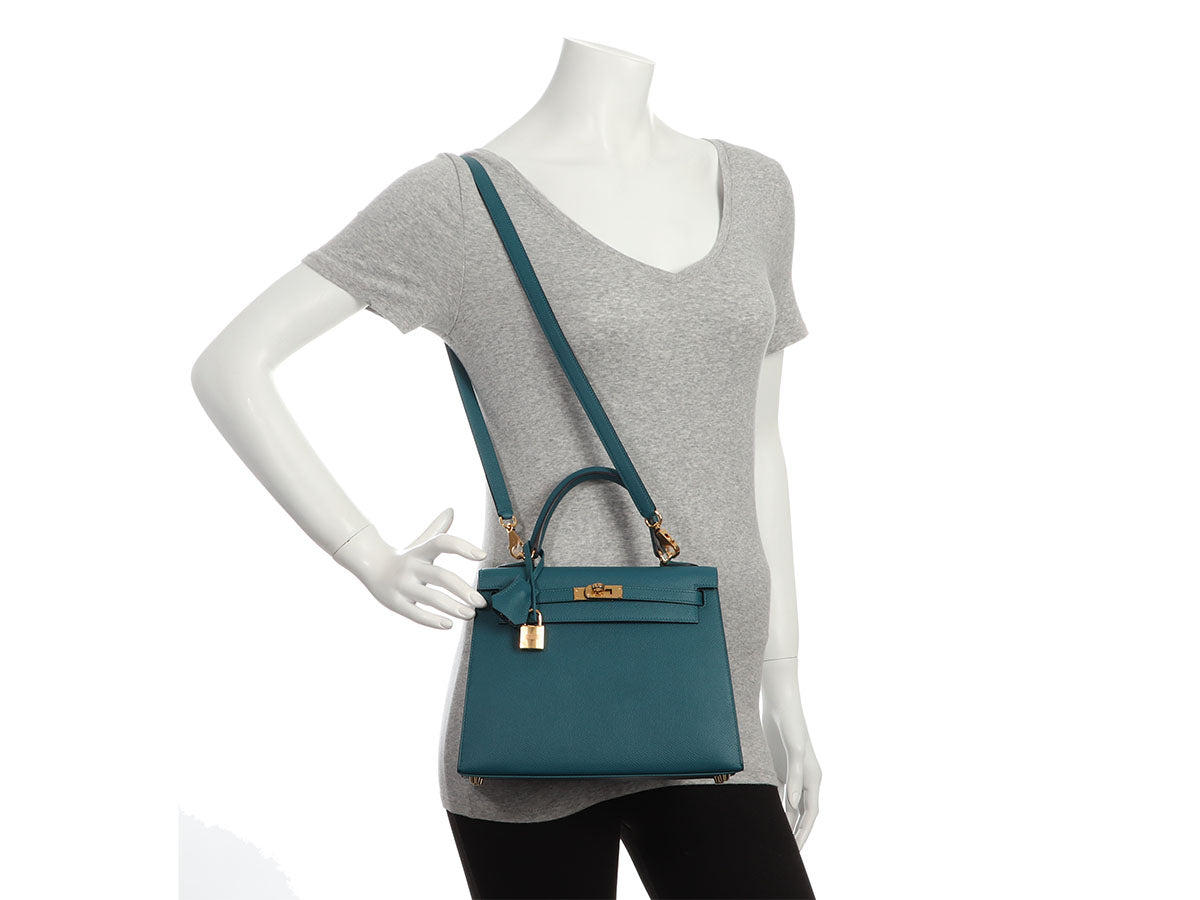 Hermès Vert Bosphore Epsom Kelly 25 - Image 11