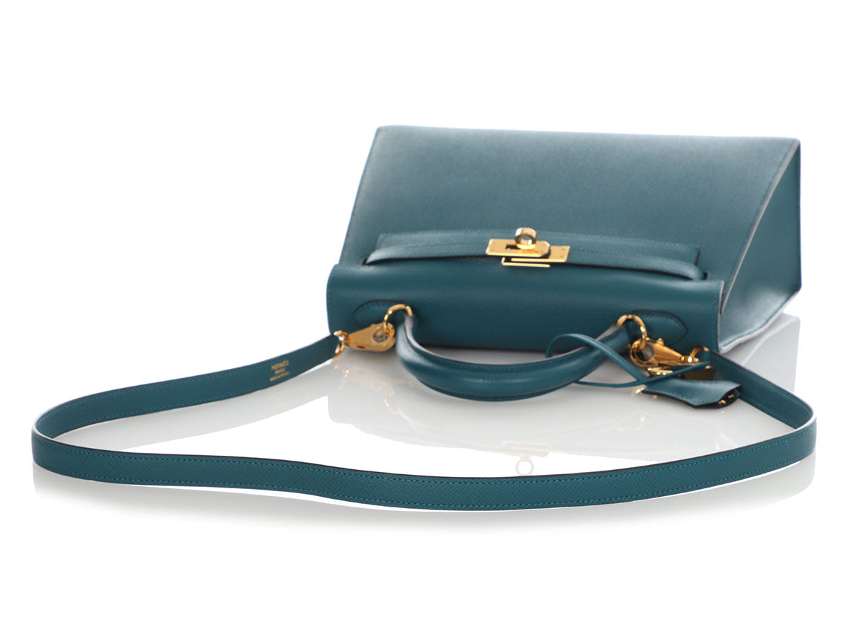 Hermès Vert Bosphore Epsom Kelly 25 - Image 7