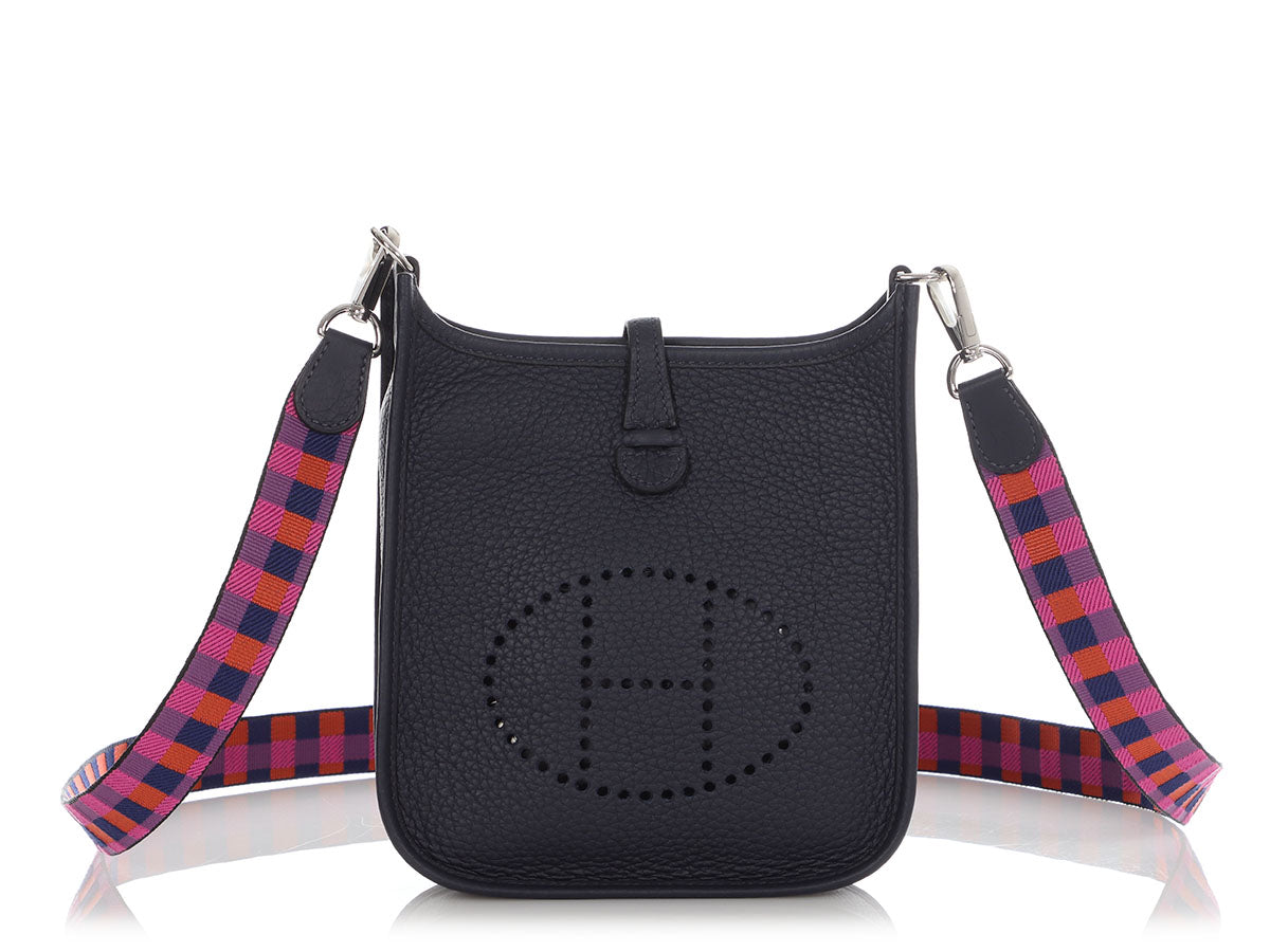 Hermès Bleu Nuit Clémence Quadrille Strap Evelyne TPM - Image 2