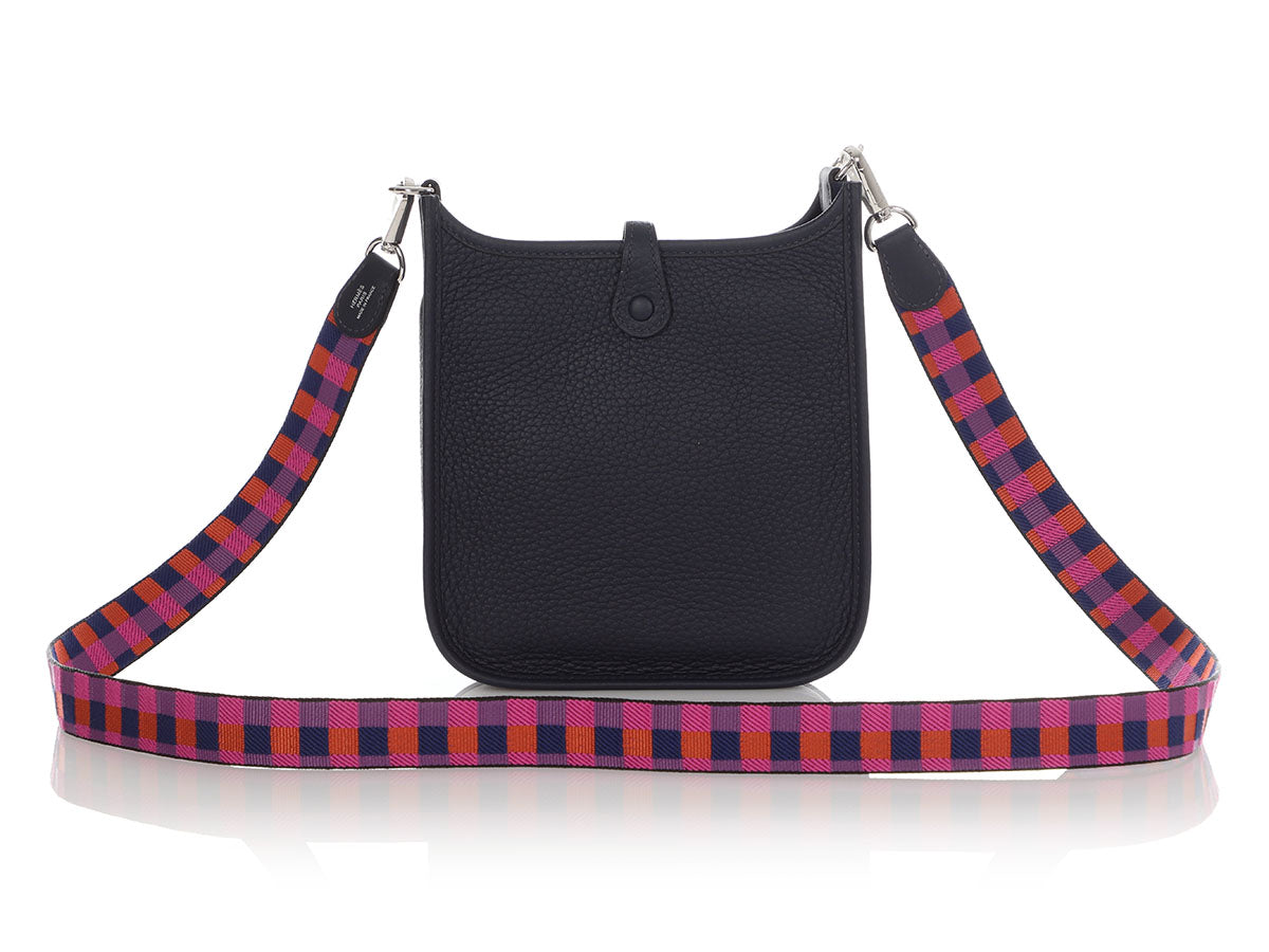 Hermès Bleu Nuit Clémence Quadrille Strap Evelyne TPM - Image 5