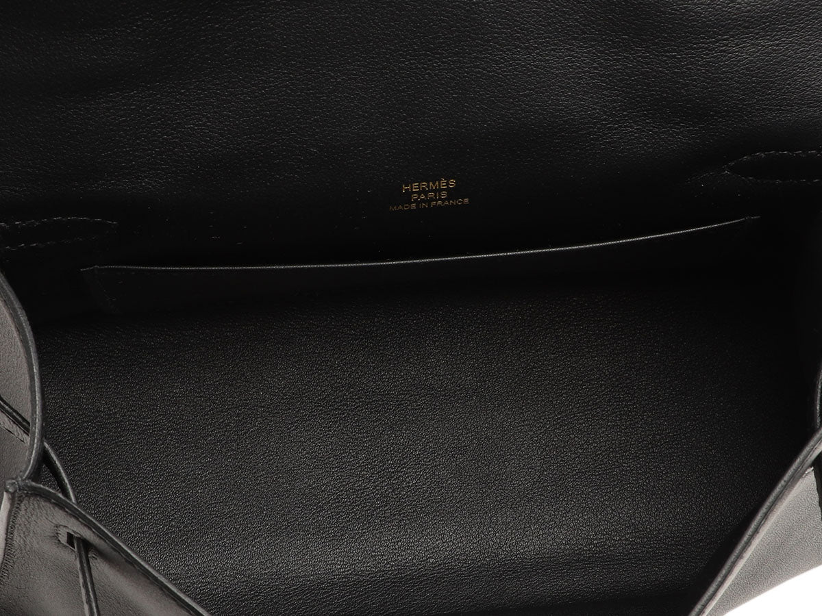 Hermès Black Swift Kelly Pochette - Image 10