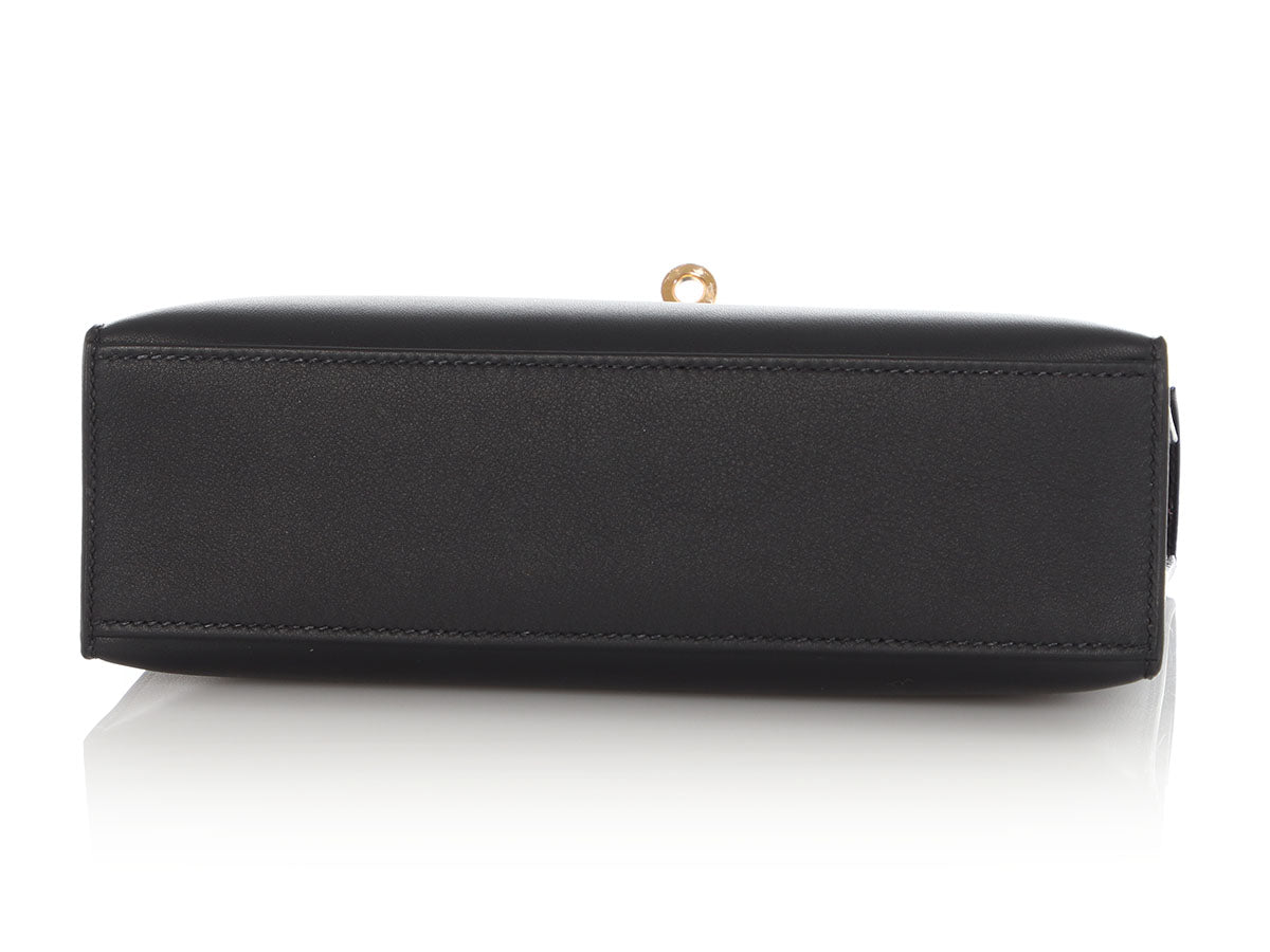 Hermès Black Swift Kelly Pochette - Image 6