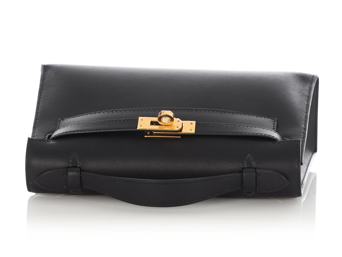 Hermès Black Swift Kelly Pochette - Image 7