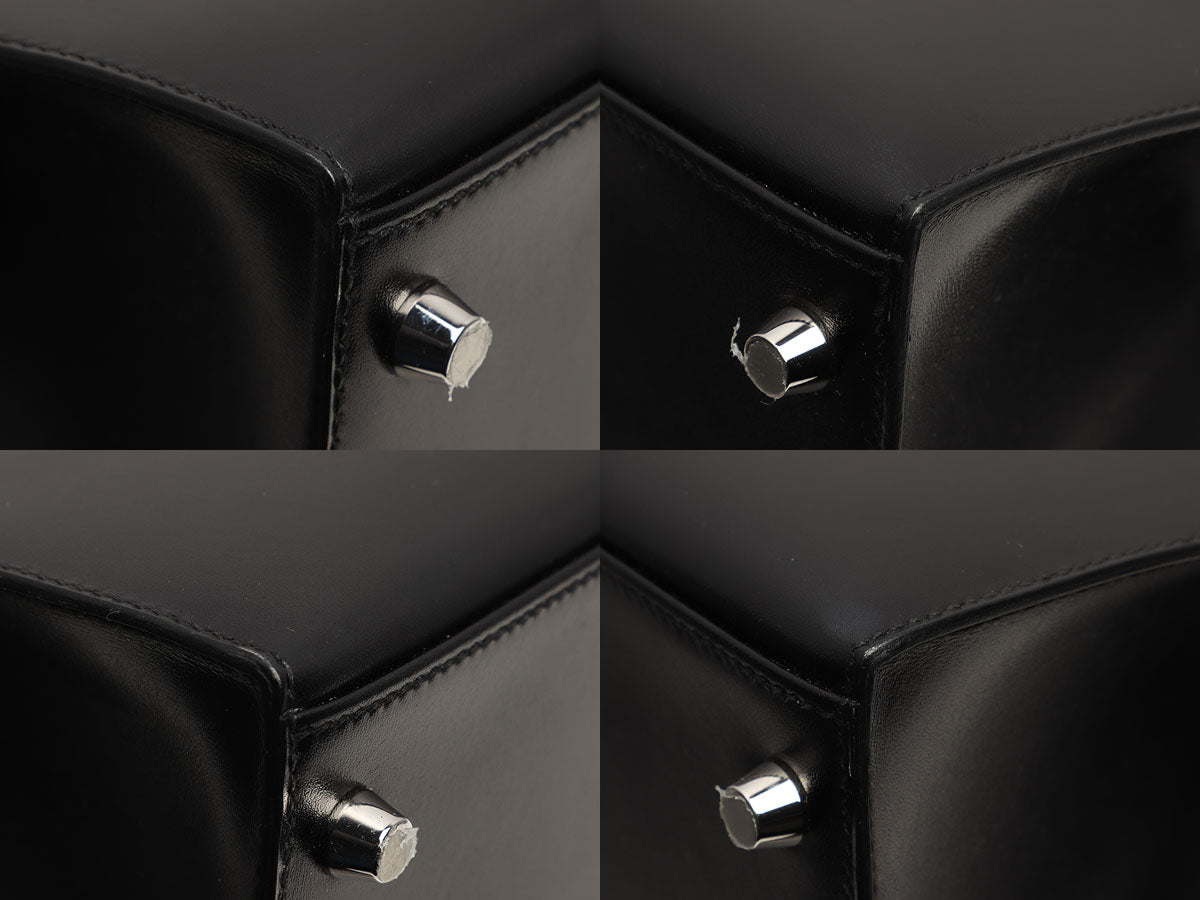 Hermès Black Box Calfskin Kelly 28 - Image 8