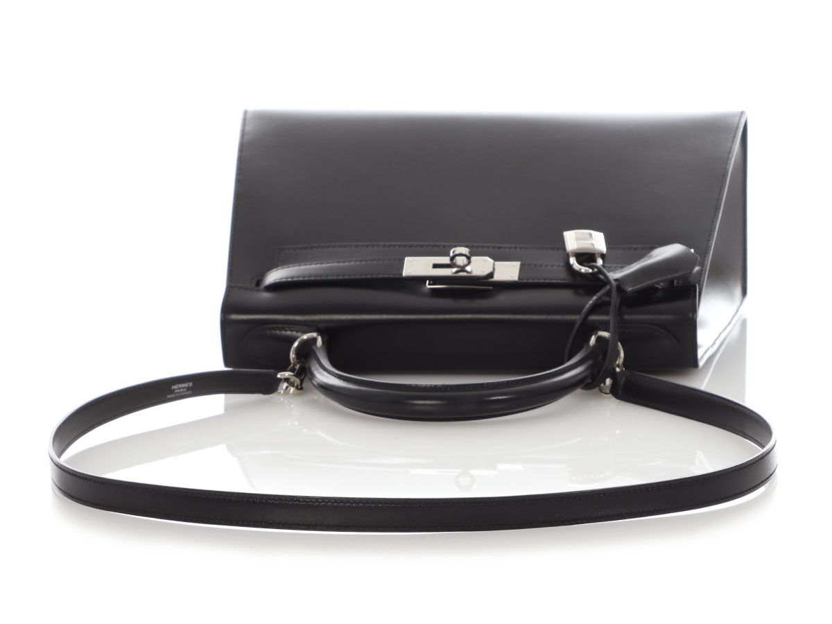 Hermès Black Box Calfskin Kelly 28 - Image 7