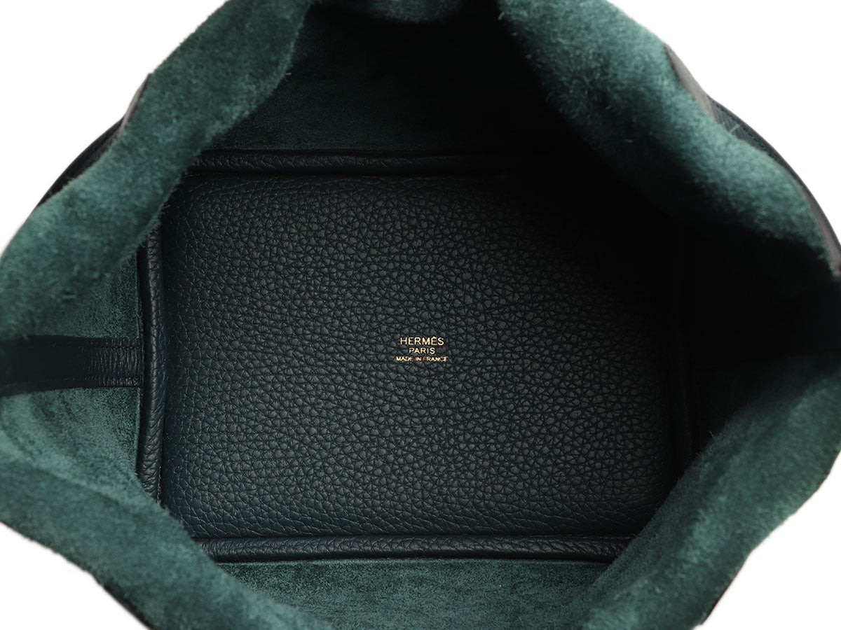 Hermès Vert Cypres Clémence Picotin Lock 18 - Image 8