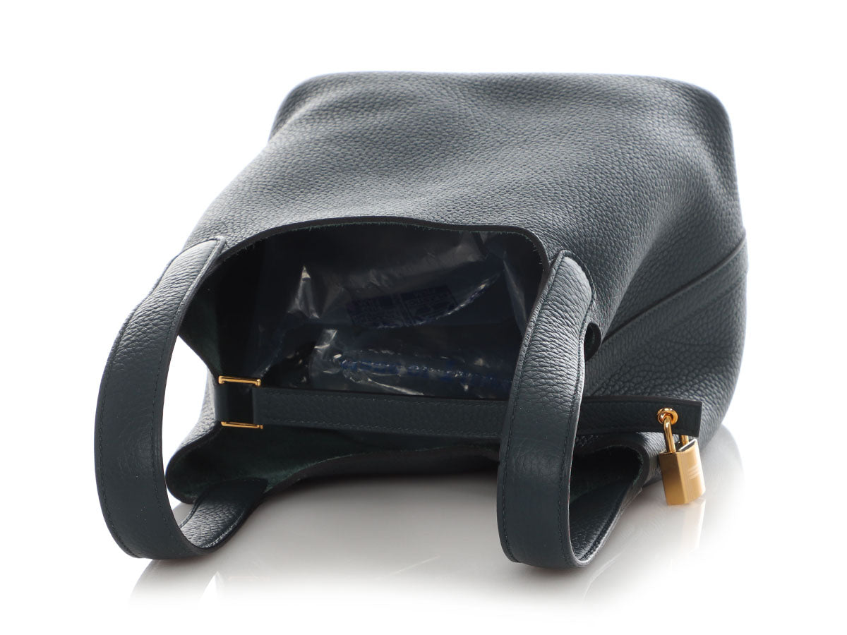 Hermès Vert Cypres Clémence Picotin Lock 18 - Image 7