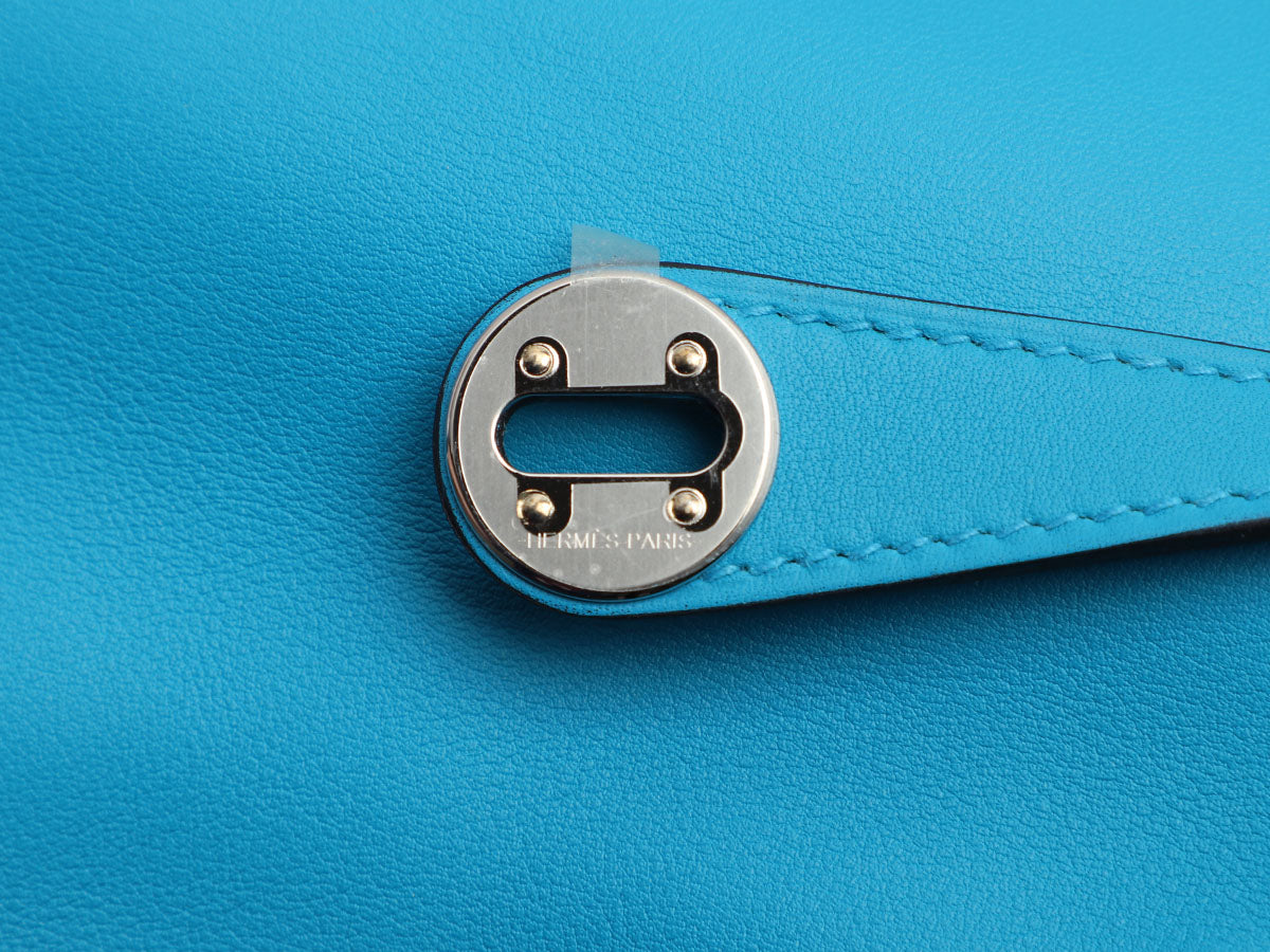 Hermès Mini Bleu Frida Swift Lindy 20 - Image 10