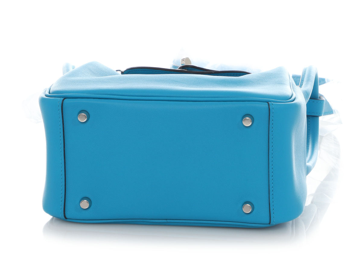 Hermès Mini Bleu Frida Swift Lindy 20 - Image 6