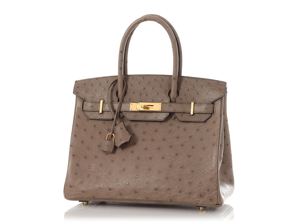 Hermès Gris Asphalte Ostrich Birkin 30 - Image 2
