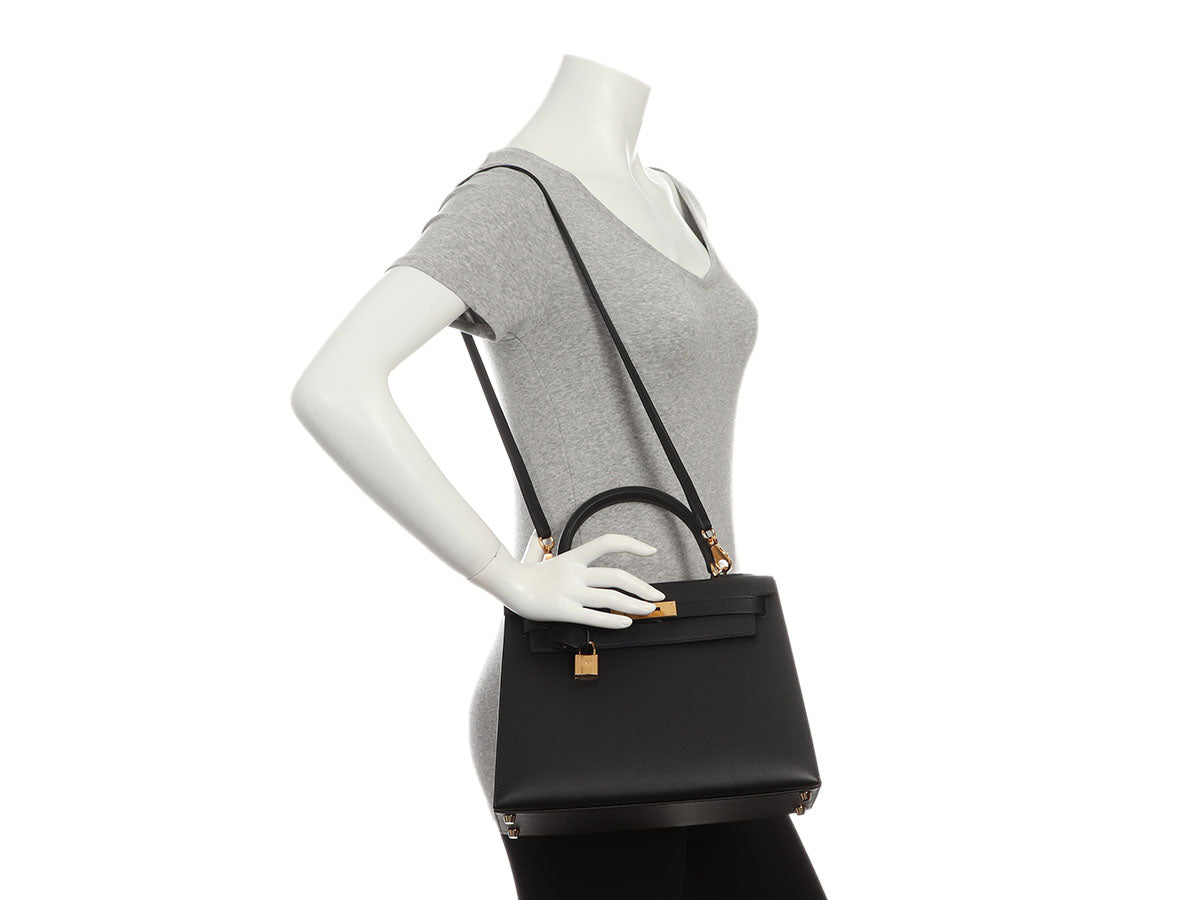 Hermès Black Madame Kelly 28 - Image 11