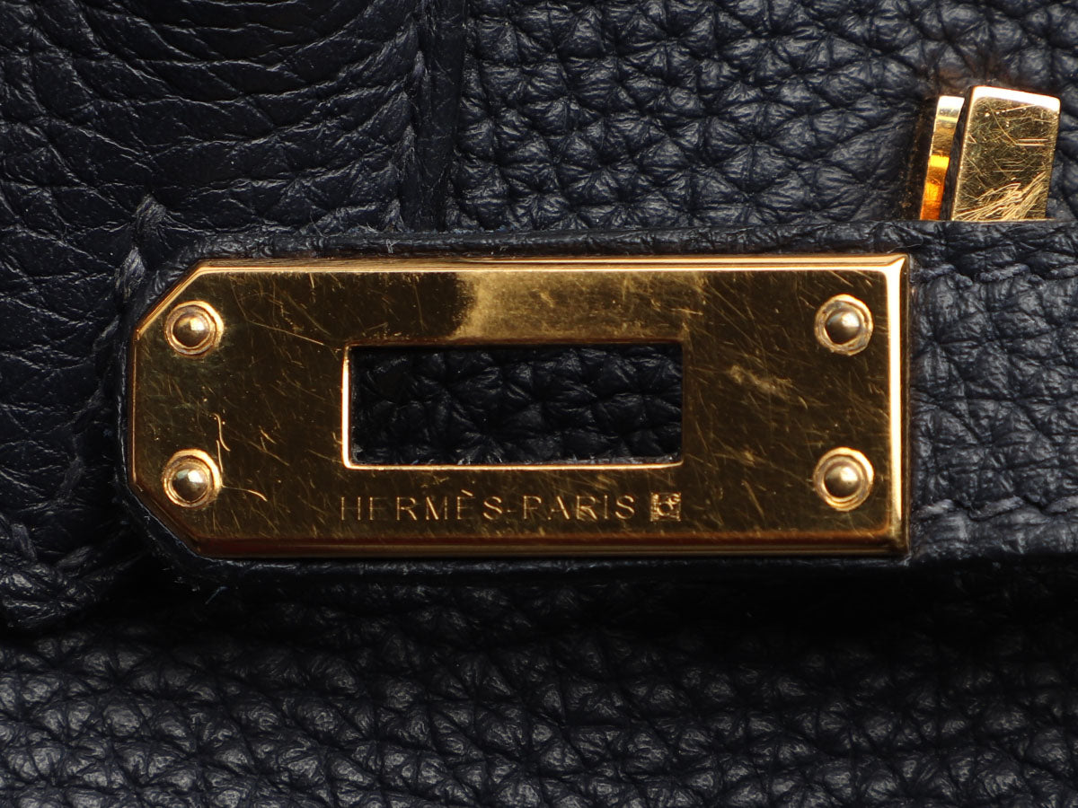 Hermès Bleu Nuit Togo Birkin 25 - Image 9