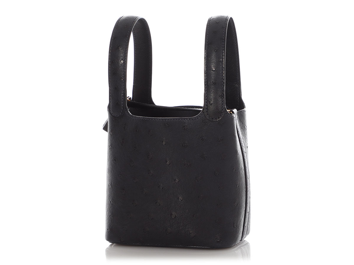 Hermès Caban Ostrich Micro Picotin Lock 14 - Image 2