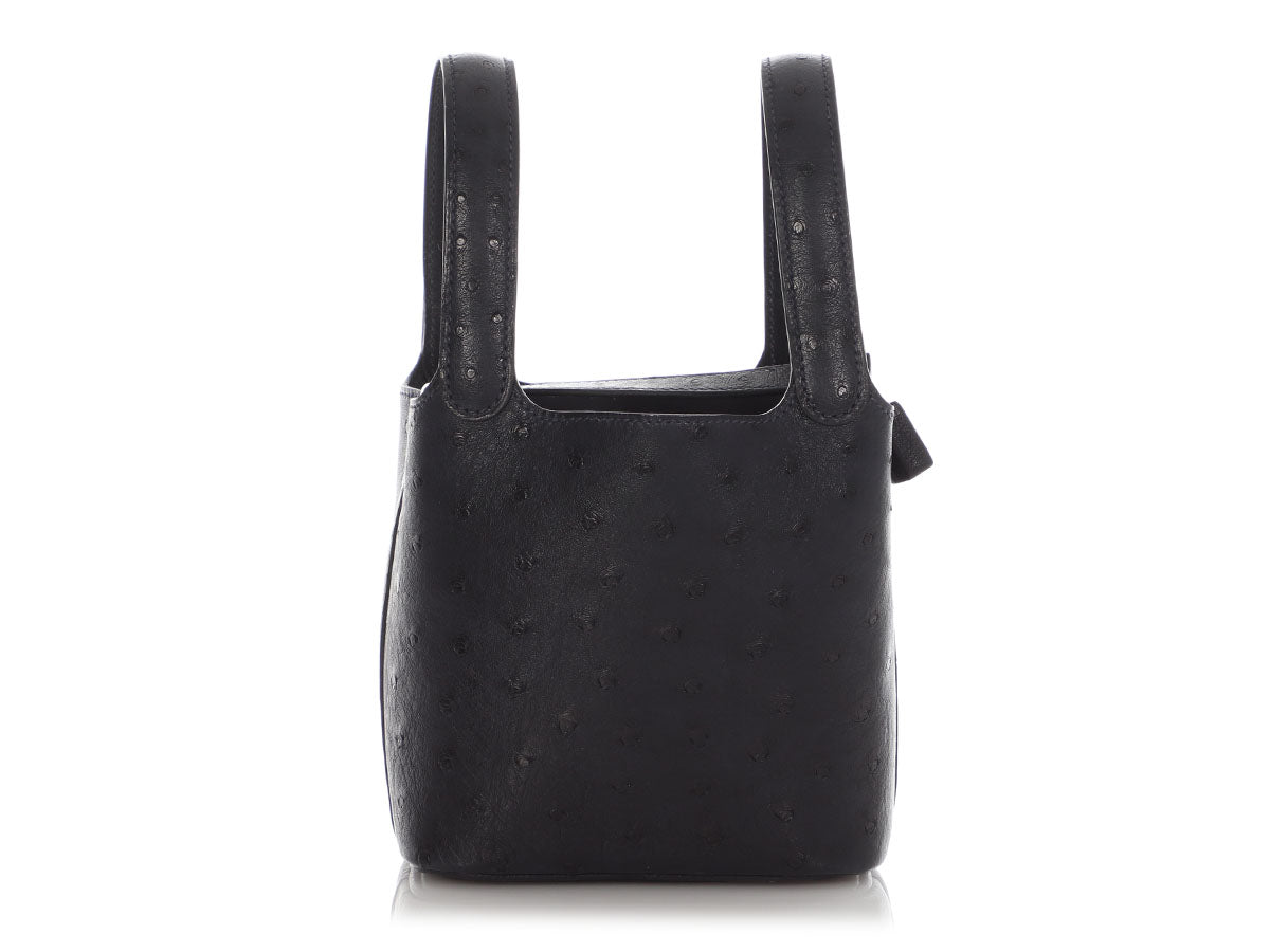 Hermès Caban Ostrich Micro Picotin Lock 14 - Image 4