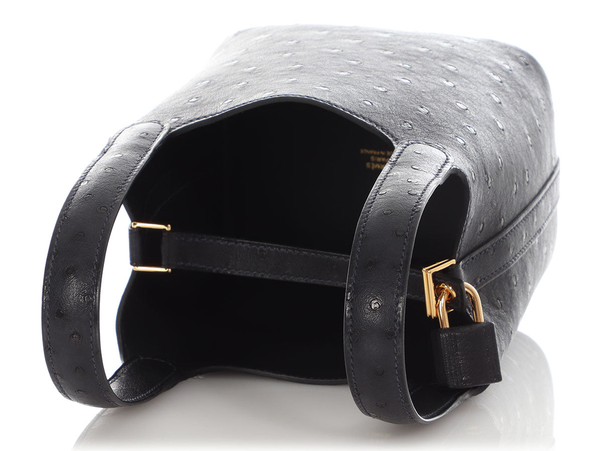 Hermès Caban Ostrich Micro Picotin Lock 14 - Image 7