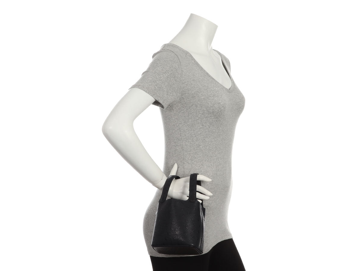 Hermès Caban Ostrich Micro Picotin Lock 14 - Image 10