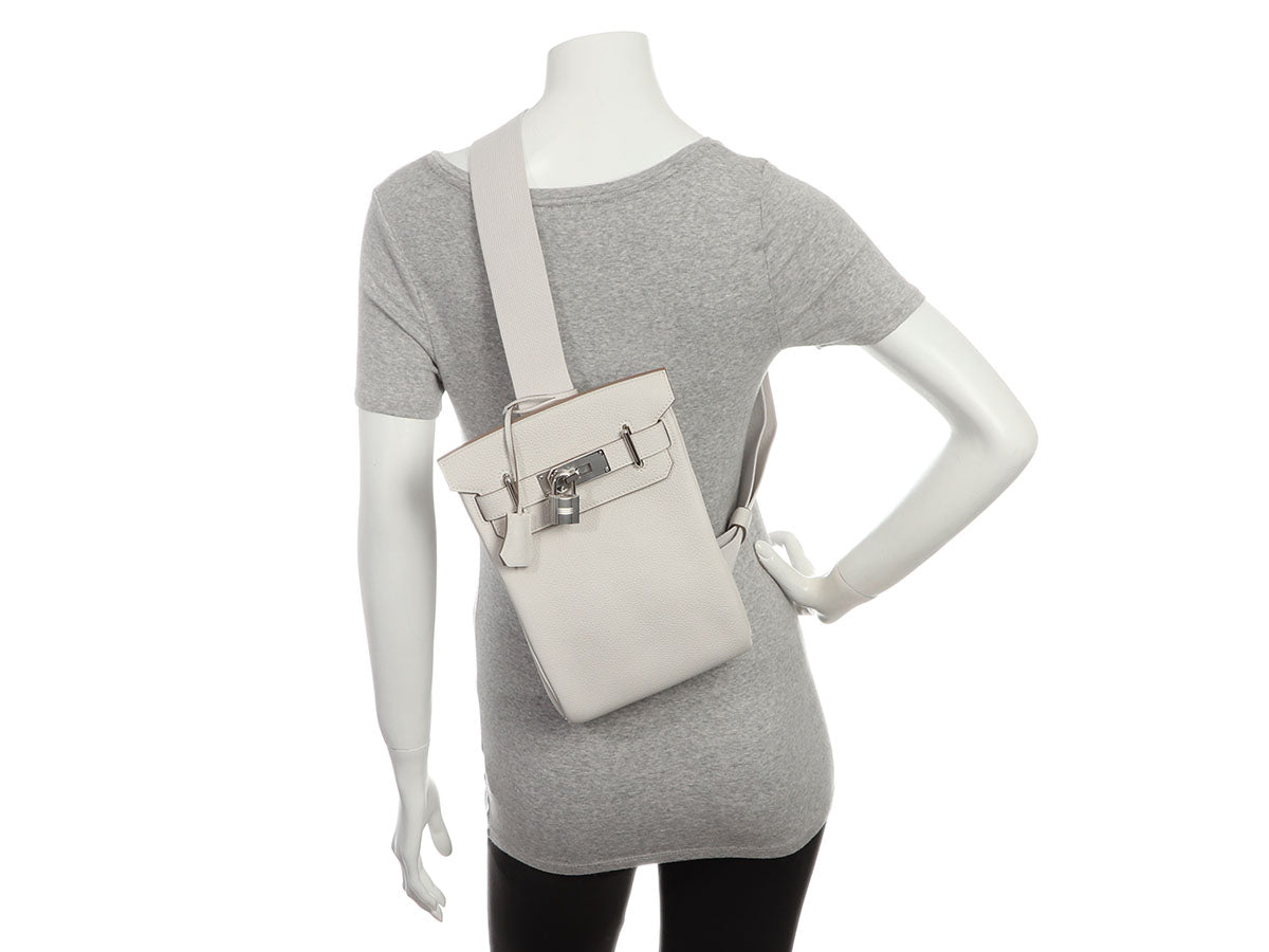 Hermès Gris Perle Togo Hac a Dos PM - Image 11