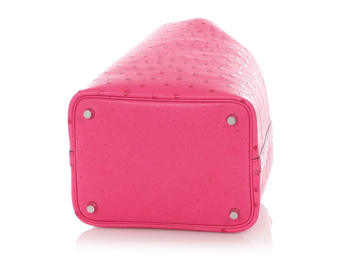 Hermès Rose Pourpre Ostrich Picotin Lock 18 - Image 6