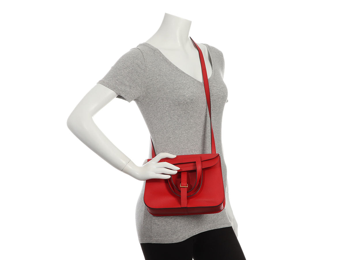 Hermès Rouge de Coeur Evercolor Halzan 25 - Image 10