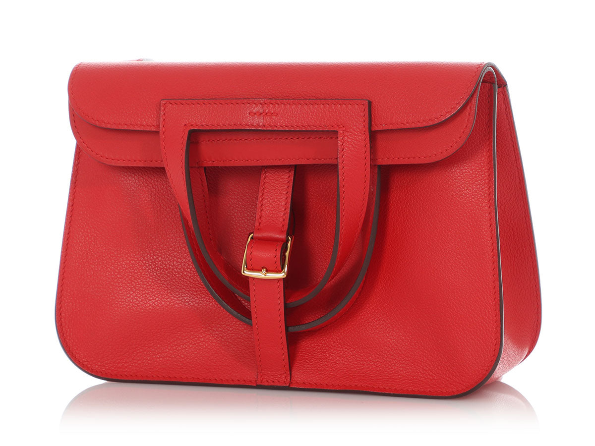 Hermès Rouge de Coeur Evercolor Halzan 25 - Image 2