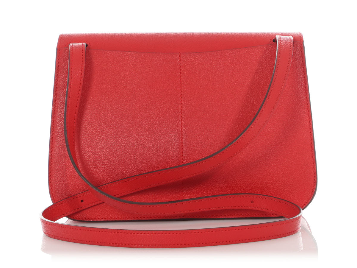 Hermès Rouge de Coeur Evercolor Halzan 25 - Image 4